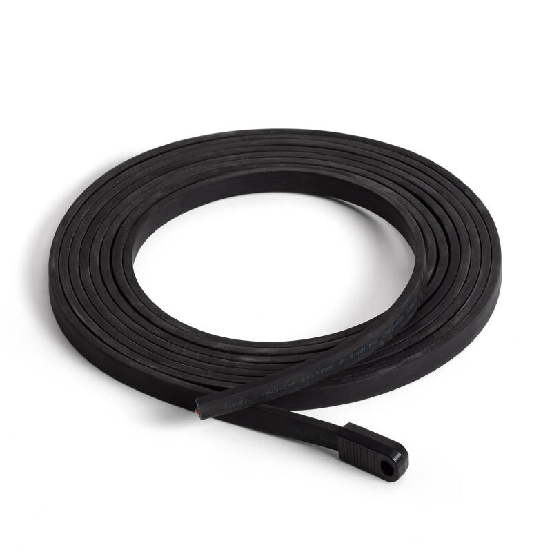 Imagem de Cabo Elétrico Plano para Grinaldas à Medida Preto