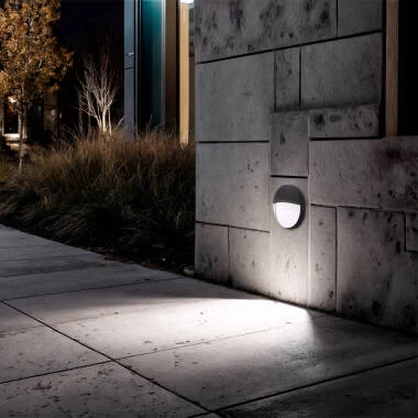 Aplique de Pared Exterior LED 3W Superficie Circular Jade