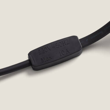 Imagen de Guirnaldas para Exterior IP44 Cable Eléctrico Plano con Portalámparas E27 a Medida Negro