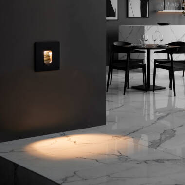 Imagem de Baliza Exterior LED 2W Encastrável Parede Quadrado Olite 