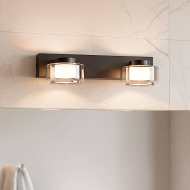 Candeeiro de Parede LED 8W Casa de Banho e Vidro Zisna