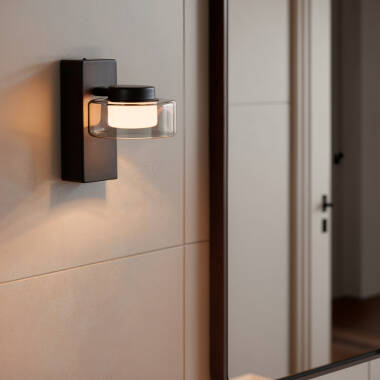 Imagen de Lámpara de Pared LED 4W Baño CCT Seleccionable Metal y Cristal Zisna