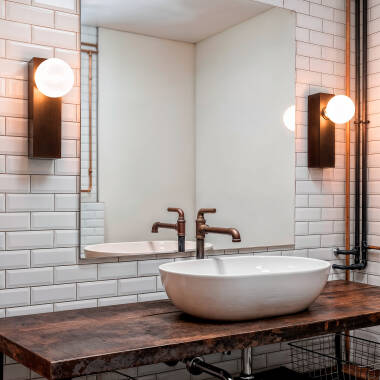 Imagen de Lámpara de Pared Baño Metal Aizkra