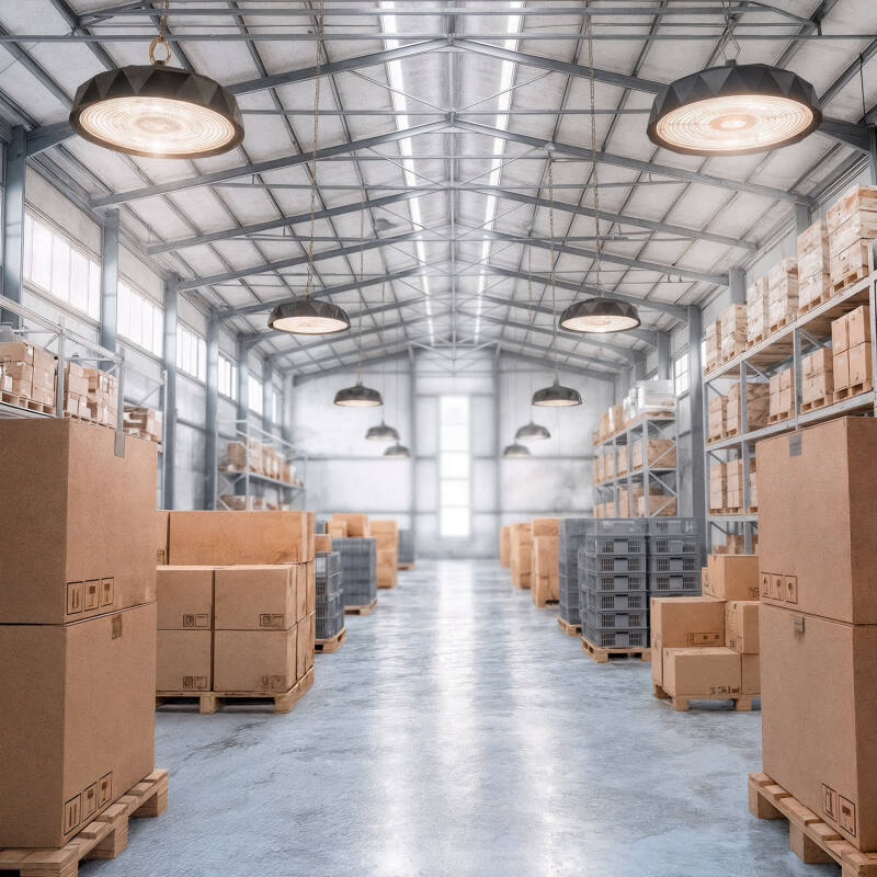 Imagen de Campana LED Industrial UFO 150W 200 lm/W MOSO Regulable DALI LEDNIX HBM 