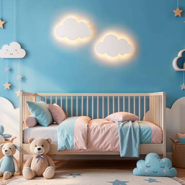 Imagem de Aplique de Parede LED 10W Infantil Cloudy