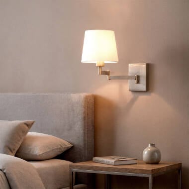 Imagen de Lámpara de Pared Articulable Aluminio y Tela Ugani