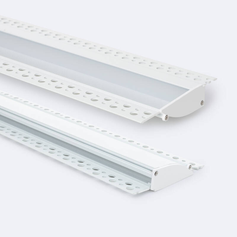 Imagen de Perfil Aluminio Empotrable para Escayola/Pladur 2m para Tira LED hasta 12mm