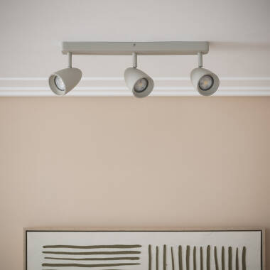 Imagem de Aplique Alumínio Retangular Adrien 3 Focos