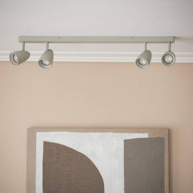 Imagen de Aplique Aluminio Rectangular Adrien 4 Focos