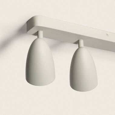 Imagen de Aplique Aluminio Rectangular Adrien 4 Focos