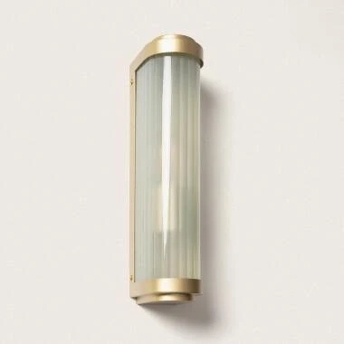 Aplique de Pared Exterior Cristal y Material Peridot