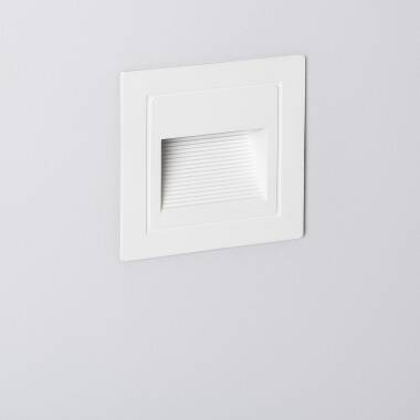Baliza de Parede LED 3W de Alumínio Quadrada para Exterior Olite Branco