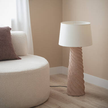 Imagem de Candeeiro de Pé Papel Maché Metal Stari