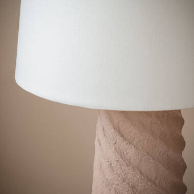 Imagem de Candeeiro de Pé Papel Maché Metal Stari