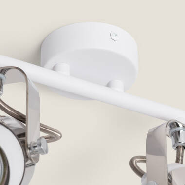 Imagen de Lámpara de Techo Orientable Aluminio 2 Focos Blanco Sinner