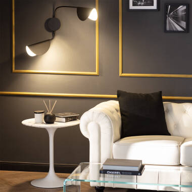 Imagem de Candeeiro de Parede Orientável Metal Sendai