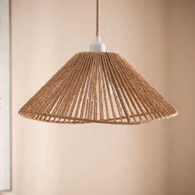 Candeeiro Suspenso Papel Trançado Mikah Ø450