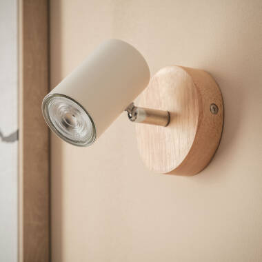 Lámpara de Techo Orientable Madera 1 Foco Albus