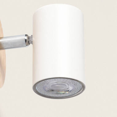 Imagen de Lámpara de Techo Orientable Madera 1 Foco Albus