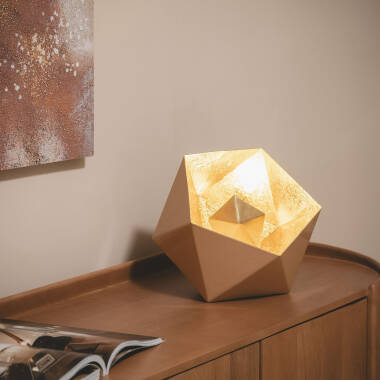 Imagem de Candeeiro de Mesa Metal Gold Elia