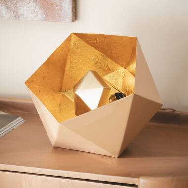 Imagem de Candeeiro de Mesa Metal Gold Elia