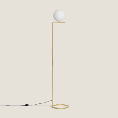 Imagem de Candeeiro de Pé Metal e Vidro Moonlight 