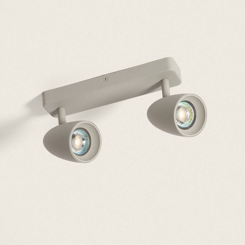 Imagen de Aplique Aluminio Rectangular Adrien 2 Focos