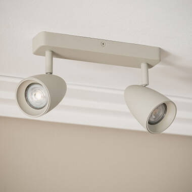 Imagen de Aplique Aluminio Rectangular Adrien 2 Focos