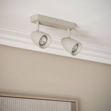 Imagen de Aplique Aluminio Rectangular Adrien 2 Focos