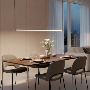 Imagen de Lámpara Colgante Lineal LED 12W Aluminio SwitchCCT Lislea