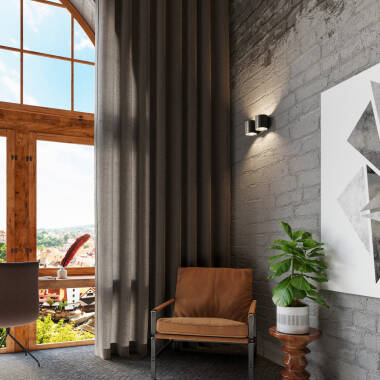 Imagen de Aplique de Pared Orbis 2 Aluminio SOLLUX