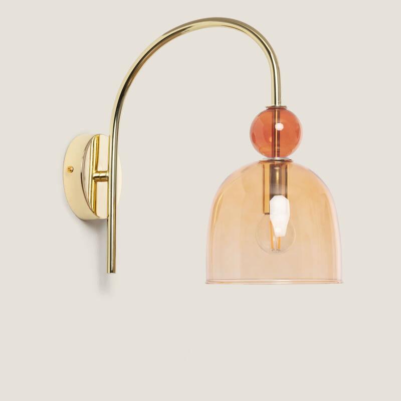 Imagem de Candeeiro de Parede Metal e Vidro Baudelaire