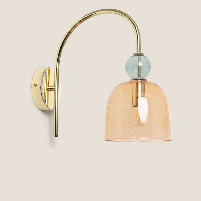 Imagem de Candeeiro de Parede Metal e Vidro Baudelaire