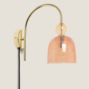 Imagen de Lámpara de Pared Metal y Cristal Baudelaire