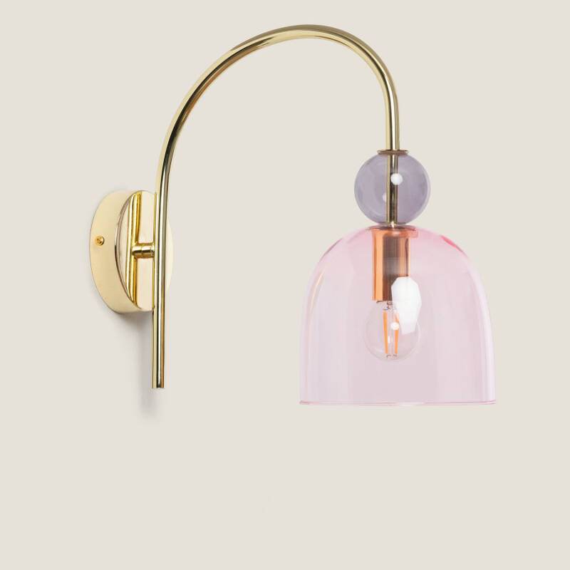 Imagem de Candeeiro de Parede Metal e Vidro Baudelaire