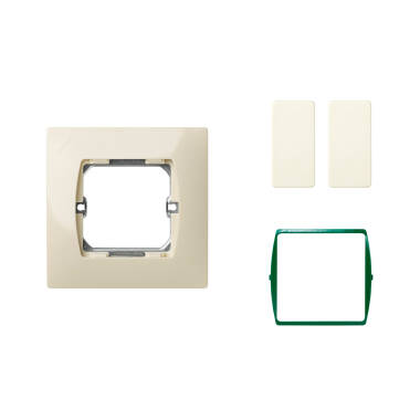 Kit Interruptor Simple Conmutado Estrecho Doble SIMON 27