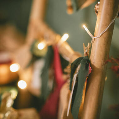 Imagem de Grinalda Cabo LED Bateria 3m Branco Quente com Temporizador