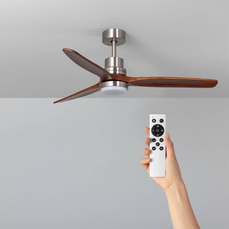 Imagem de Ventoinha de Teto LED Savate Niquel 132cm Motor DC