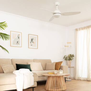 Imagem de Ventoinha de Teto LED Woolworth Branca 127cm Motor DC