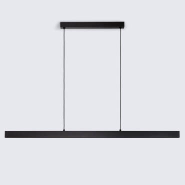 Fotografía del producto: Lámpara Colgante Lineal LED 42W Aluminio Blanco Seleccionable Iluminación Doble Cara Funky Sly