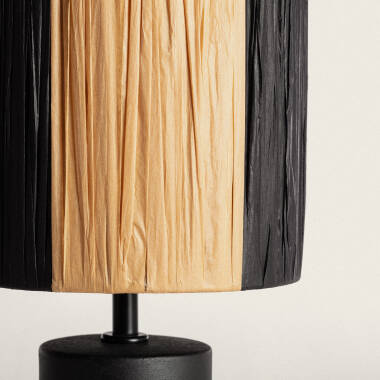 Imagen de Lámpara de Mesa Cerámica y Rafia Tyler