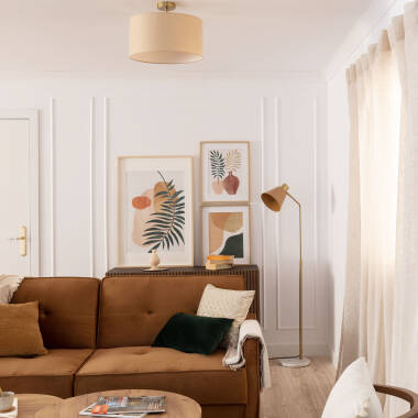 Imagen de Lámpara de Pie Aluminio y Mármol Vinci