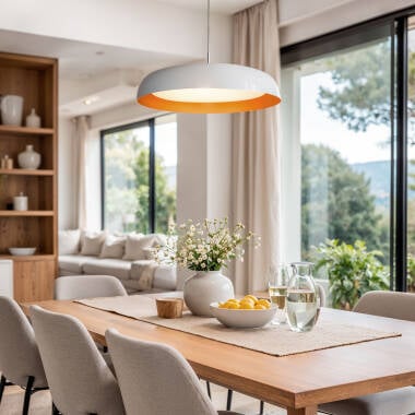 Imagen de Lámpara Colgante LED 28W Acero Deyang