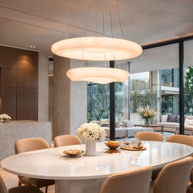 Imagem de Candeeiro Suspenso LED 72W Metal Ø550 mm Kate Duo