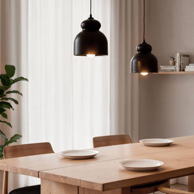 Imagem de Candeeiro Suspenso Madeira Vakarai