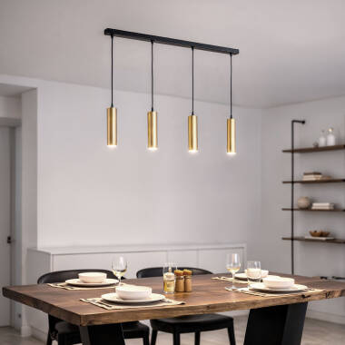 Imagen de Lámpara Colgante Aluminio Aritz 4 Focos