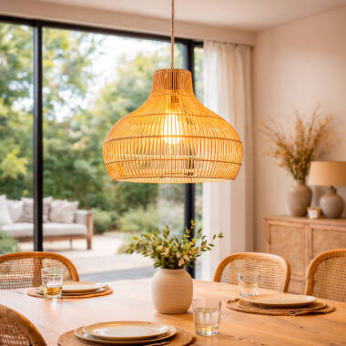 Lámpara Colgante Ratán Kaikura-M ILUZZIA