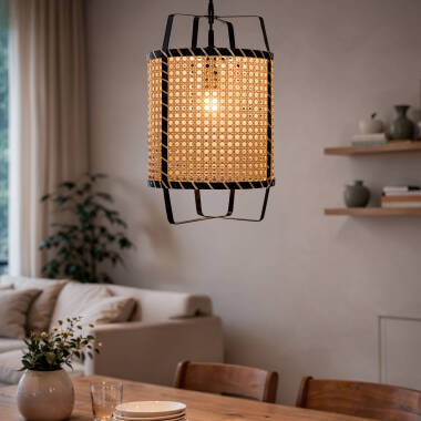 Imagen de Lámpara Colgante Ratán Baco