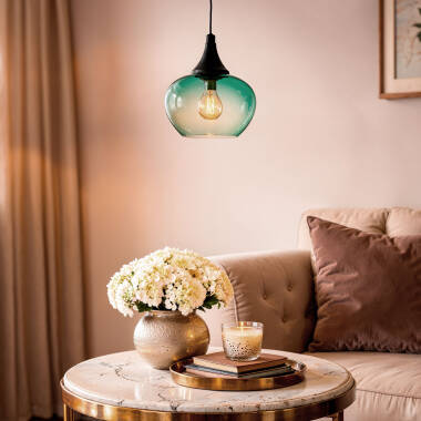 Imagen de Lámpara Colgante Cristal Manzana