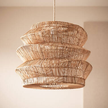 Lámpara Colgante Ratán Asha Ø500 mm ILUZZIA